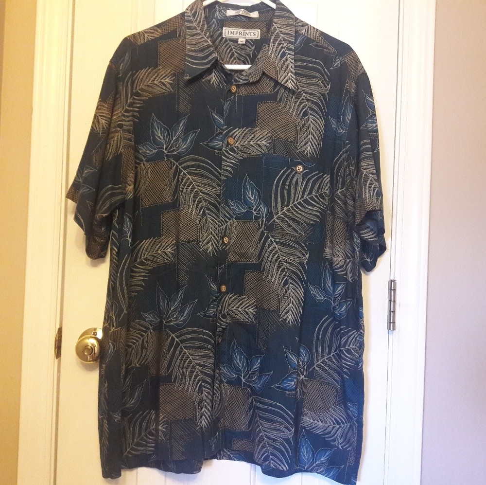 Vintage/Imprints/ Hawaiian/ Button Up Shirt